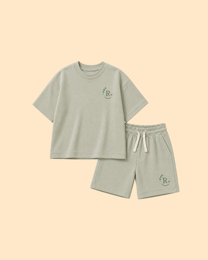طقم سادة أوفر سايز للأطفال